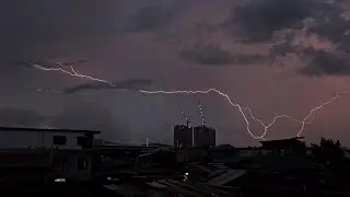 Lightning In Mandaue City, Cebu City , Philippines.