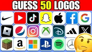 Guess the Logo 🥇🍏 🏆 50 Famous Logos
