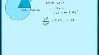 Maths Tutorials - Arc Length and Perimeter of a Sector