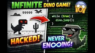 Make Chrome Dino Game Infinite Using This One Line of Code!