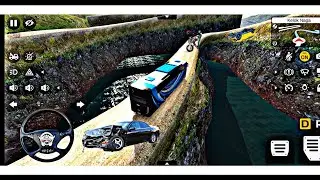 Dangerous road😱| accidents in road | buss simulator Indonesia