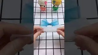 Mask se Gift Ribbon Kaise Banaye #shorts #diy #art #craft #bff #creative #asmr #kids #youtubeshorts