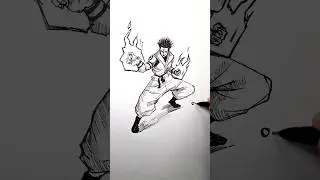 stickman sukuna #drawing #art #jujutsukaisen #shorts