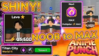 BECOME STRONG In Anime Punch Simulator | GETTING THE BEST SHINY SECRET | Noob to Pro BUT [P2W]