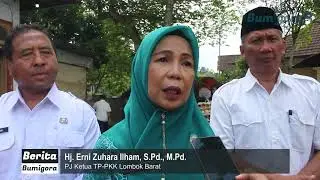 PJ Ketua TP-PKK Lobar Berikan Bantuan di Warga Desa Batu Mekar Dalam Upaya Menurunkan Angka Stunting