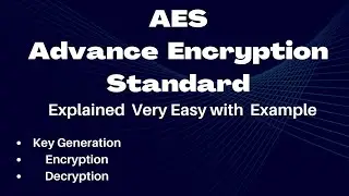 Advance Encryption Standard || AES Example With Slide Animation || Cryptography || AES