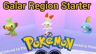 Galar Region Starter Pokemon go || New season #anime #gaming #1million