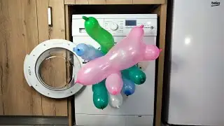 Experiment - Strange Balloons on Service Mode - in a Washing Machine