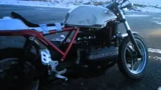 BMW K1100 custom with Leo Vince exhaust
