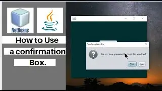confirm message box in java swing netbeans iDE