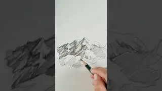 Как нарисовать горы ⛰️с красивыми вершинами?