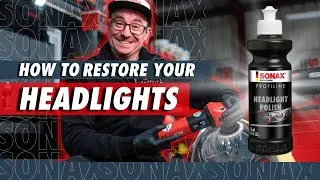 How to Restore Your Headlights! | Sonax Profiline Headlight Polish Tutorial