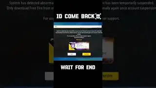 FREE FIRE ID UNSUSPEND | DONT MISS THIS VIDEO😨😱 
