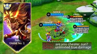 SUN TUTORIAL BEST BUILD AND EMBLEM 2024 [Unlimited true damage] 🤫