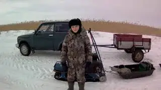 Рыбалка на зимнюю удочку!Выходные на озере !