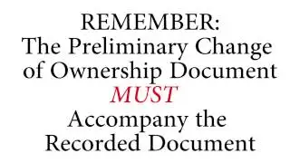 Preliminary Change Ownership