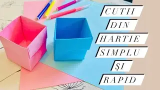 CUM SA FACI CUTIE DIN HARTIE | paper box