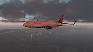 FLYING DELTA 1229 X Plane flight simulator gameplay BOI to MSP GTX 1080 takeoff or landing flaps
