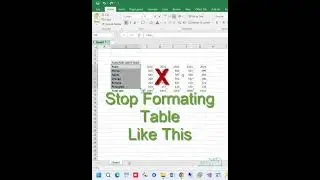 Excel Shortcut for Quickly Adding Table Format | Easy Table Formatting Trick