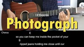Photograph - Ed Sheeran | EASY Guitar Tutorial with Chords / Lyrics