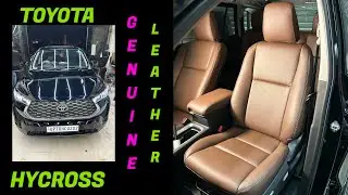 TOYOTA HYCROSS | GENUINE LEATHER SEATCOVER | MADE IN ITALY 🇮🇹 #genuineleather #hycross #toyota