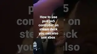 how to use ps4/5 controller on           steam deck (link to usb c to usb adapter in description)