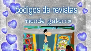 codigos de revistas 2017 (mundo gaturro)