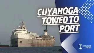 Canada’s Oldest Laker Towed to Port with Uncertain Future After a Fire