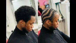 MEN ANCHOR BRAIDS ON SHORT HAIR #shorthairbraider | My Grip Game