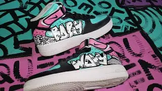 How to Draw Graffiti Letters onto your Nike AF1s (2020)