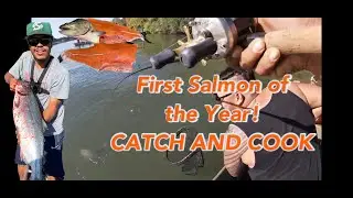 Jigging for My First Salmon of the Year. Friday the 13th Full Moon Fishing! September, 2019.
