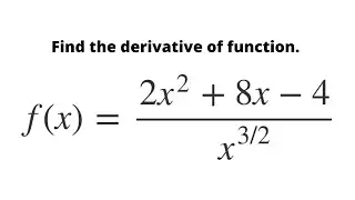 Calculus I: derivative 3
