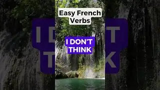 How to say I DON'T THINK in French #shorts
