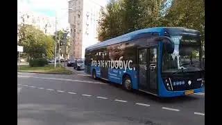 "Первый на канале!" Электробус КАМАЗ-6282 гос.номер ор 723 77 следует по маршруту 135