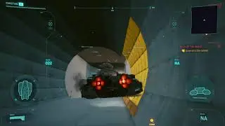 Cyberpunk 2077--nomad ending: flying through the tunnel manually