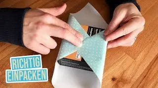 How to wrap a Christmas present properly | Wrap a gift with little paper