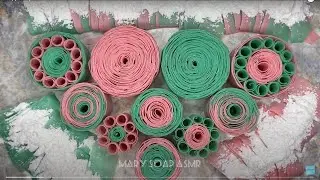 ASMR crushing dry soap roses & breaking soap roses with starch/асмр/ломаю розы из мыла/хруст крахмал