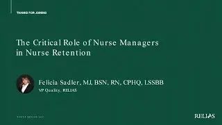 [Sponsored Webinar] The Critical Role of Nurse Managers in Nurse Retention