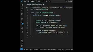 Day-57|Check Given String is Palindrom or not? #javacodinginterviewquestions #coding #java