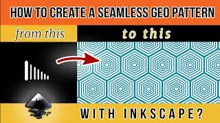 🆕How To Make A Repeating Pattern Using Inkscape & Making Patterns In Inkscape | Geometric Pattern