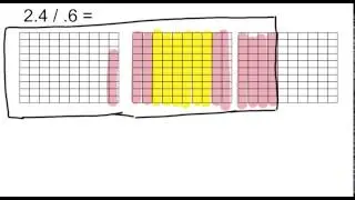 whole number and decimal divided by a decimal using an area model