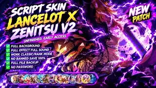 Script Skin Lancelot x Zenitsu Agatsuma V2 No Password | Full Effect Voice | Ronz Official V2