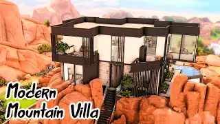 Modern Mountain Villa | Aveline Shell Build Challenge | Sims 4 Speed Build