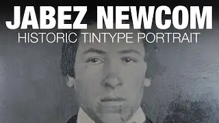 Jabez Newcom: Large Whole Plate Antique Tintype Portrait