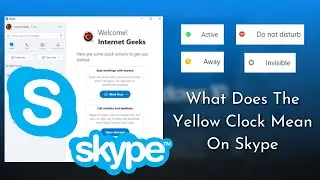 What Does The Yellow Clock Mean On Skype | Different Symbols Of Skype