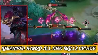 UPDATE !! REVAMPED HANZO ALL 3 SKILLS HAVE CHANGED ( MUST WATCH ) | REVAMPED HANZO GAMEPLAY | MLBB