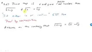 A contradiction Proof on the Real Numbers