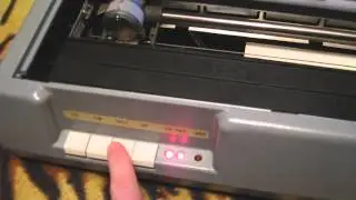 Работа матричного принтера СМ 6337 И