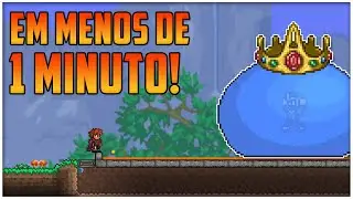 DERROTE o KING SLIME em menos de 1 minuto no MODO MASTER! (TRUQUE) - Terraria 1.4 MOBILE/PC