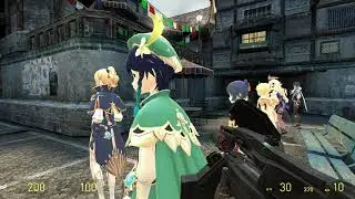 Combine의 Garry`s Mod 영상:게리모드에서 원신 캐릭터 살펴보기